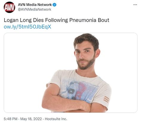 vina sky logan long|Porn star Logan Long dies of pneumonia aged just 34